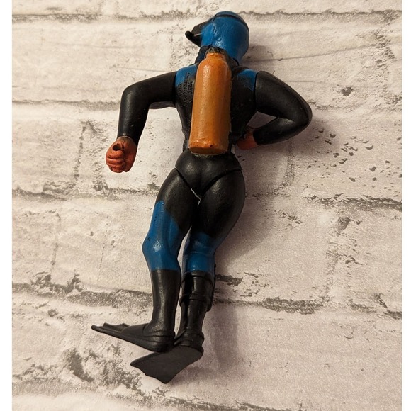 Scuba Diver Action Figure Toy Blue/Black Wetsuit Item Adventure Toys - Picture 3 of 6